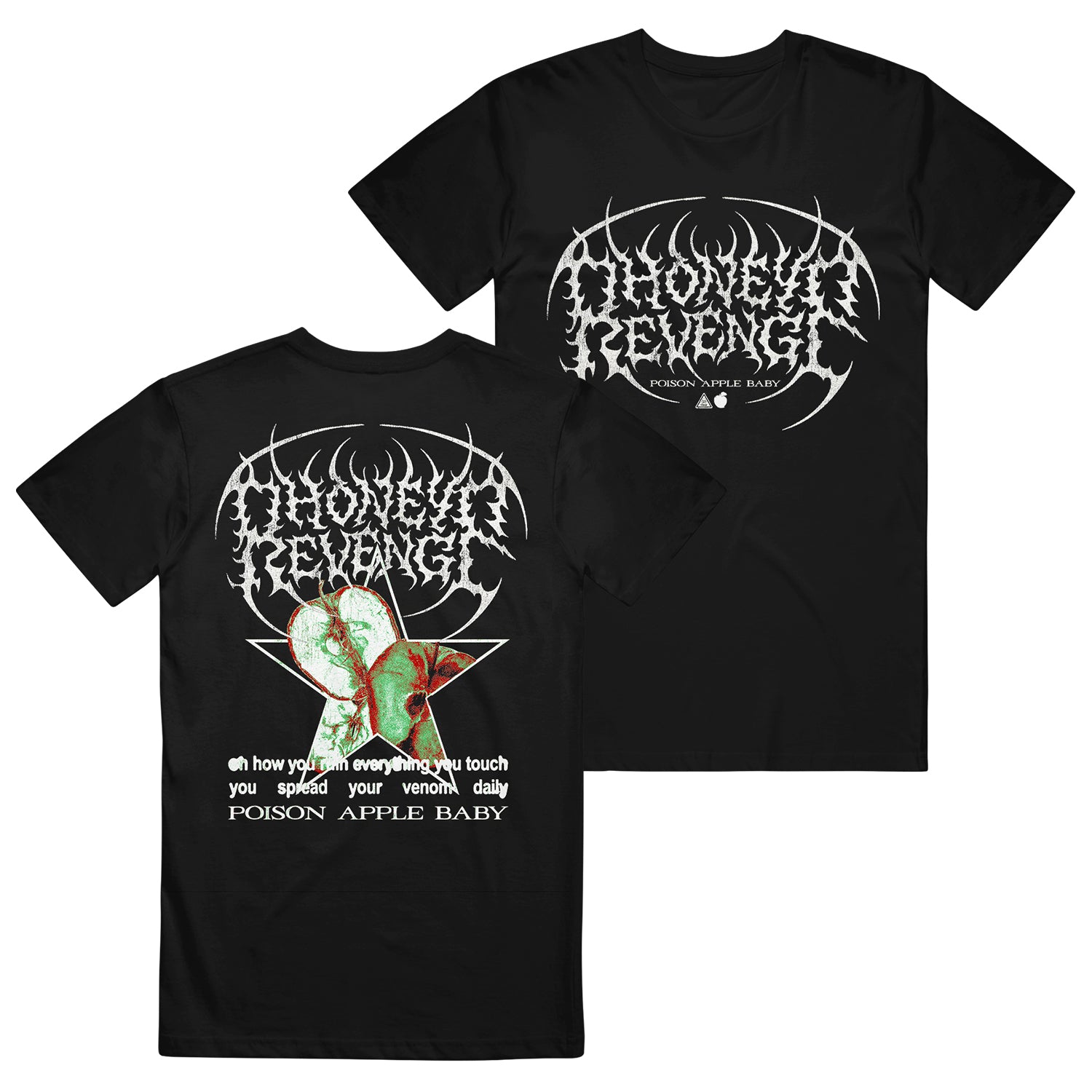 Black Tultex tee by Honey Revenge featuring 