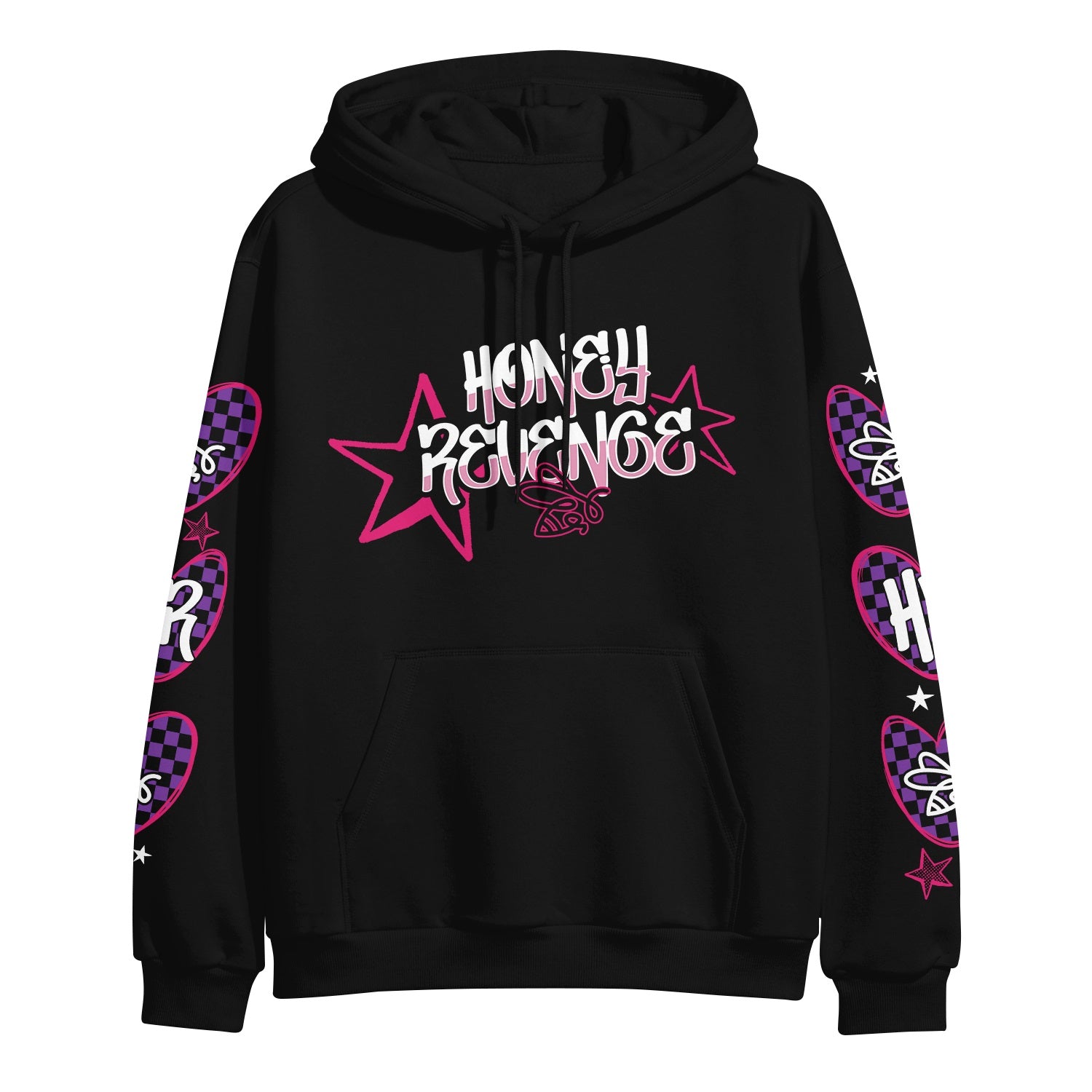 Broken Record/Flowers - Black Pullover
