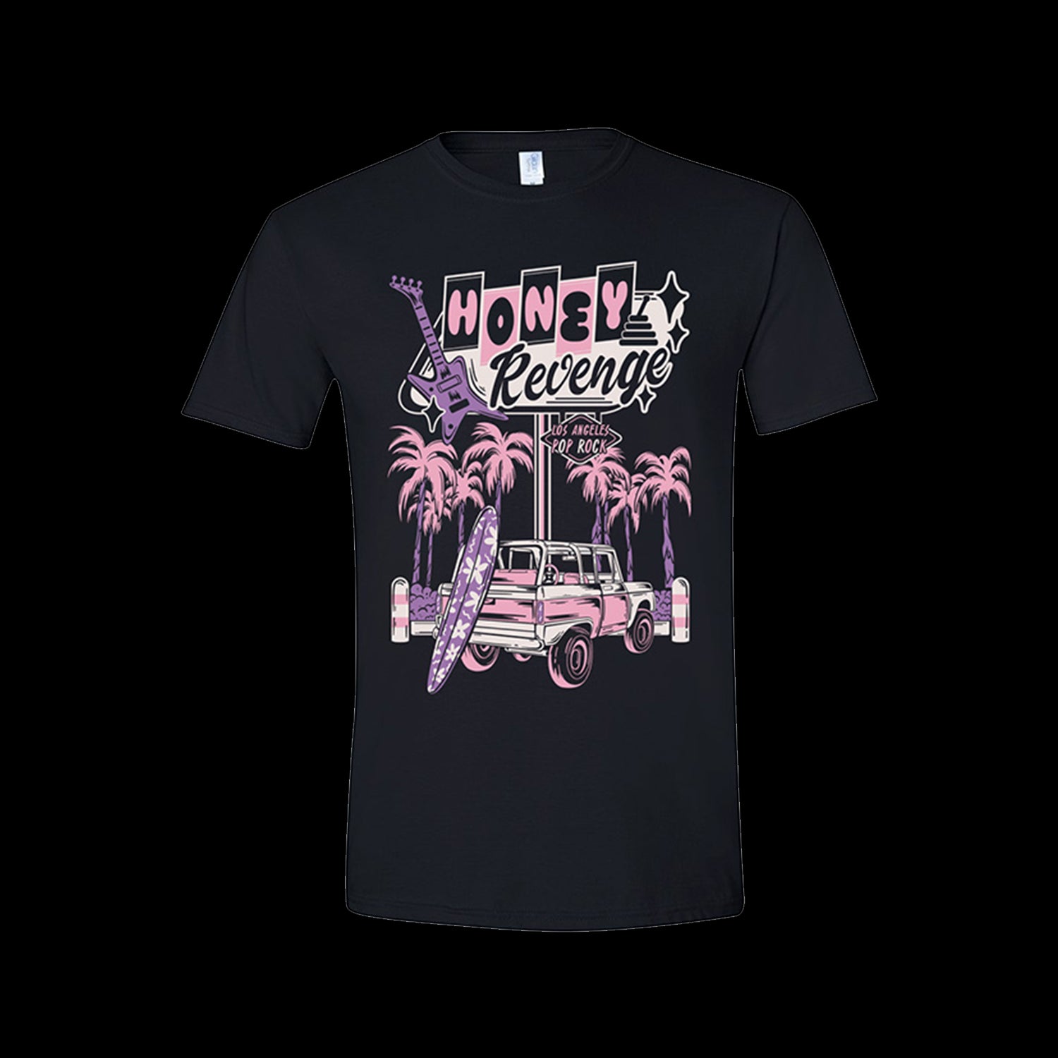 honey revenge Cali Surf - Black T-Shirt