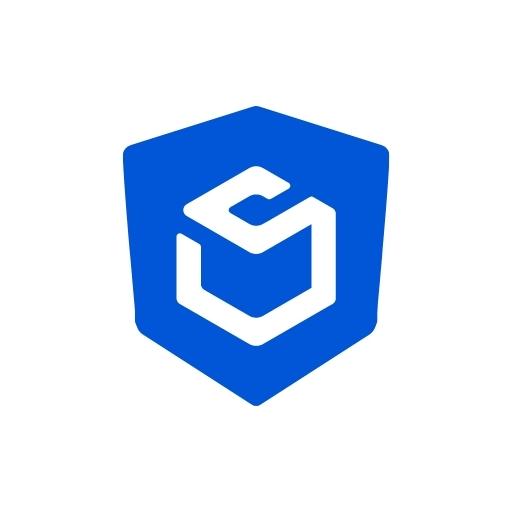 A blue hexagonal shield with a white stylized S at the center forms ShipAid’s modern logo, symbolizing its dedication to reliable order tracking and shipping protection on a clean white background.