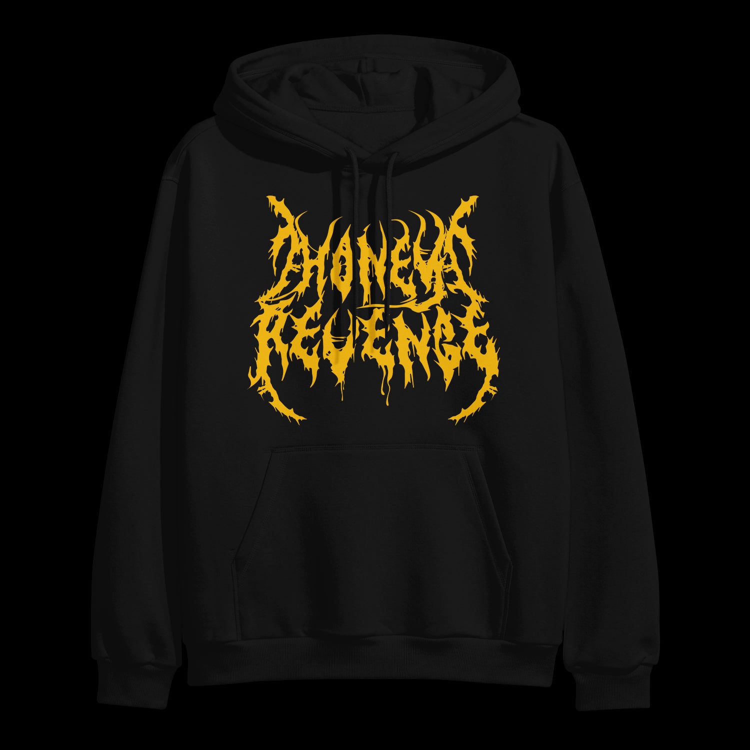honey revenge Death Metal Logo Black Hoodie